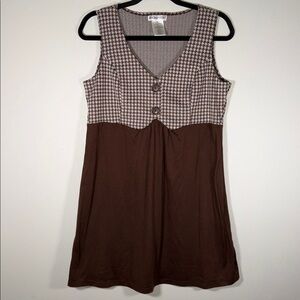 Vintage Y2K Rocker Girl Gingham Mini Dress